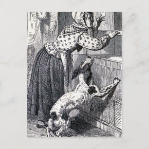  illustratie "Oude moeder Hubbard" Briefkaart