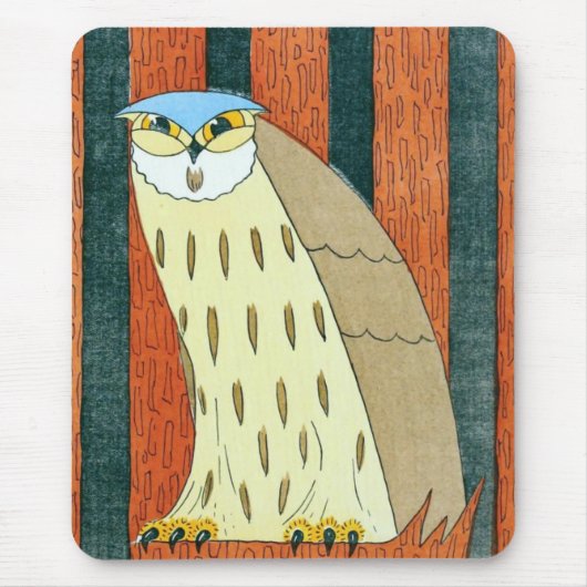 illustratie "Owl" Muismat (Voorkant)