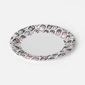 illustratie pinguïn achtergrond papieren bordje (Gekanteld)