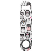 illustratie pinguïn achtergrond speed flessenopener (Voorkant)