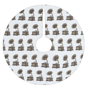 illustratie Platenspeler cartoon Kerstboom Rok