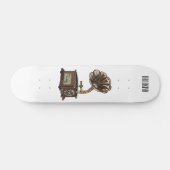 illustratie Platenspeler cartoon Skateboard (Horizontaal)