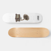 illustratie Platenspeler cartoon Skateboard (Horizontaal)