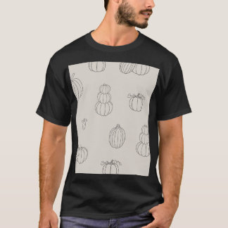 Illustratie pompoen t-shirt