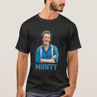 Illustratie Pop Art Monty Don TV Presenter Garden T-shirt