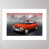 Illustratie Poster Austin Allegro (Voorkant)