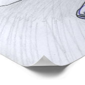 Illustratie poster Paarse Bow (Hoek)