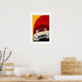 Illustratie Poster Triumph TR4A (Keuken)