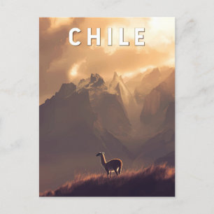 Illustratie Reis Kunst Chili Oud Briefkaart