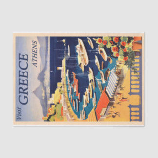  Illustratie Reizen Athene, Griekenland Tissuepapier