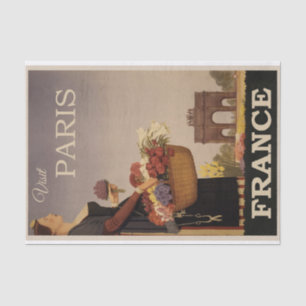  Illustratie Reizen Parijs, Frankrijk Tissuepapier