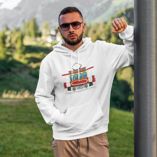Illustratie retrotram hoodie