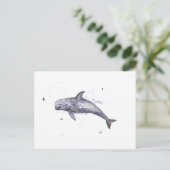 Illustratie Risso Dolphin Briefkaart (Staand voorkant)