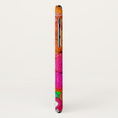 Illustratie rode en gele balk met monogram Case-Mate iPhone case (Achterkant/links)