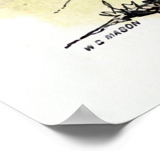 illustratie "Rooster" Poster (Hoek)