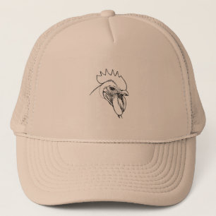 Illustratie  rooster trucker pet