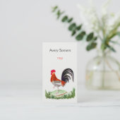 Illustratie rooster visitekaartje (Staand voorkant)
