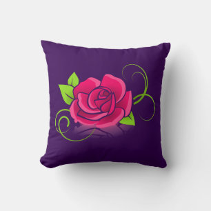 Illustratie roze Rose Kussen