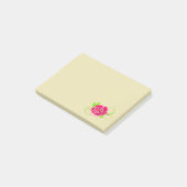 Illustratie roze Rose Post-it® Notes (Schuin)