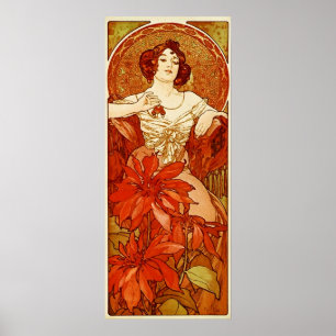Illustratie Ruby van Alphonse Mucha Poster