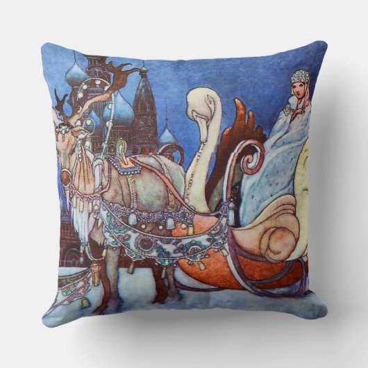 Illustratie Russische prinses Charles Robinson Kussen (Achterkant)