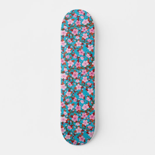 Illustratie Sakura-ventilator Skateboard (Voorkant)