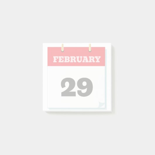 Illustratie Save The Date-kalender Post-it® Notes (Voorkant)