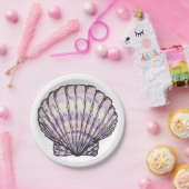 Illustratie Seashell Papieren Bordje (Feest)