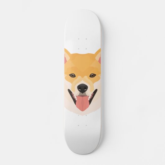 Illustratie Shiba Inu Skateboard (Voorkant)