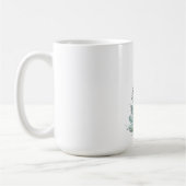 Illustratie sneeuwbedekking sparren koffiemok (Links)