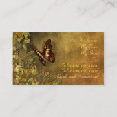 Illustratie  stijl vlinder visitekaartje (Achterkant)