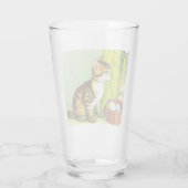 Illustratie  tabby Cat Glas (Achterkant)