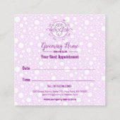 Illustratie tekenfilm Dog voor grooming Afsprakenkaartje (Achterkant)