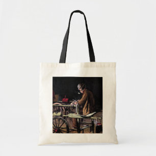 illustratie "The Knife Grinder" Tote Bag