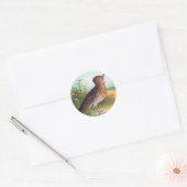  illustratie "The Lark" Ronde Sticker (Envelop)