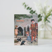  illustratie "Tower of London Ravens" Briefkaart (Staand voorkant)