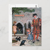  illustratie "Tower of London Ravens" Briefkaart (Voorkant / Achterkant)