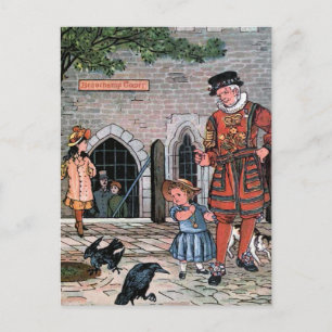  illustratie "Tower of London Ravens" Briefkaart