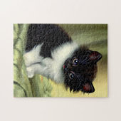 illustratie Tuxedo Kitten Legpuzzel (Horizontaal)