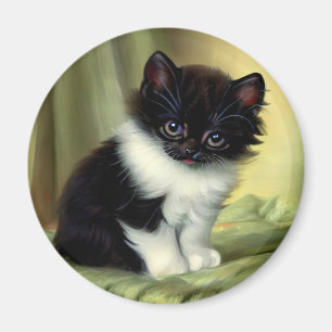  illustratie Tuxedo Kitten Magneet