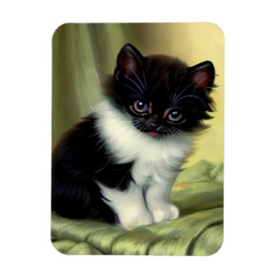  illustratie Tuxedo Kitten Magneet