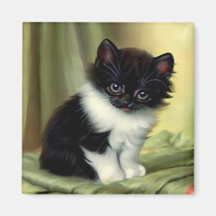  illustratie Tuxedo Kitten Magneet