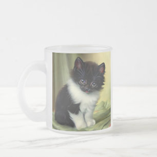 illustratie Tuxedo Kitten Matglas Koffiemok