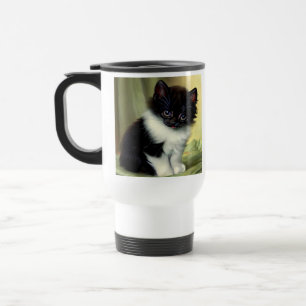illustratie Tuxedo Kitten Reisbeker