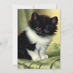 illustratie Tuxedo Kitten Save The Date