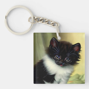  illustratie Tuxedo Kitten Sleutelhanger