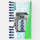  illustratie TV 60th Birthday banner (Verticaal)