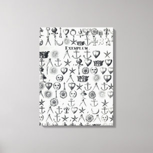 Illustratie uit boek 9 canvas afdruk