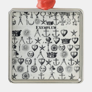 Illustratie uit boek 9 metalen ornament