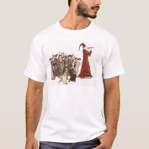 Illustratie uit de piët Hamelin Book T-shirt